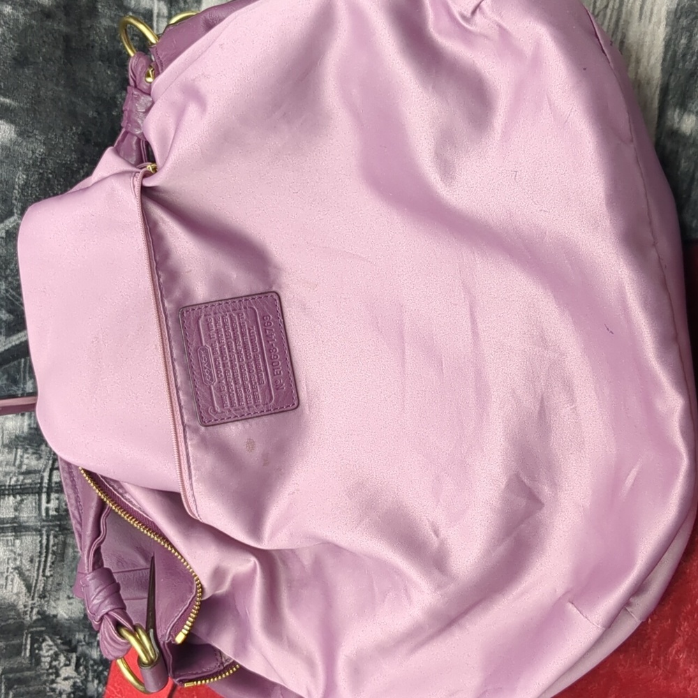 Coach 14769 Kristen Plum Hobo - Picture 15 of 16